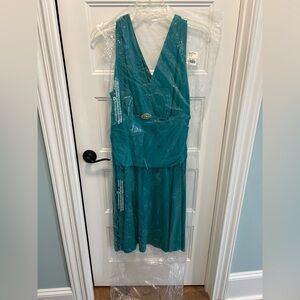 Erin B. Chic Teal Dress